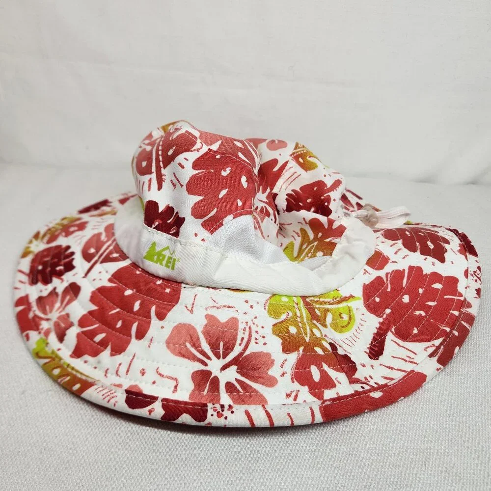 REI Girls Youth 4Y - 7Y Floral Sun Protection Bucket Hat